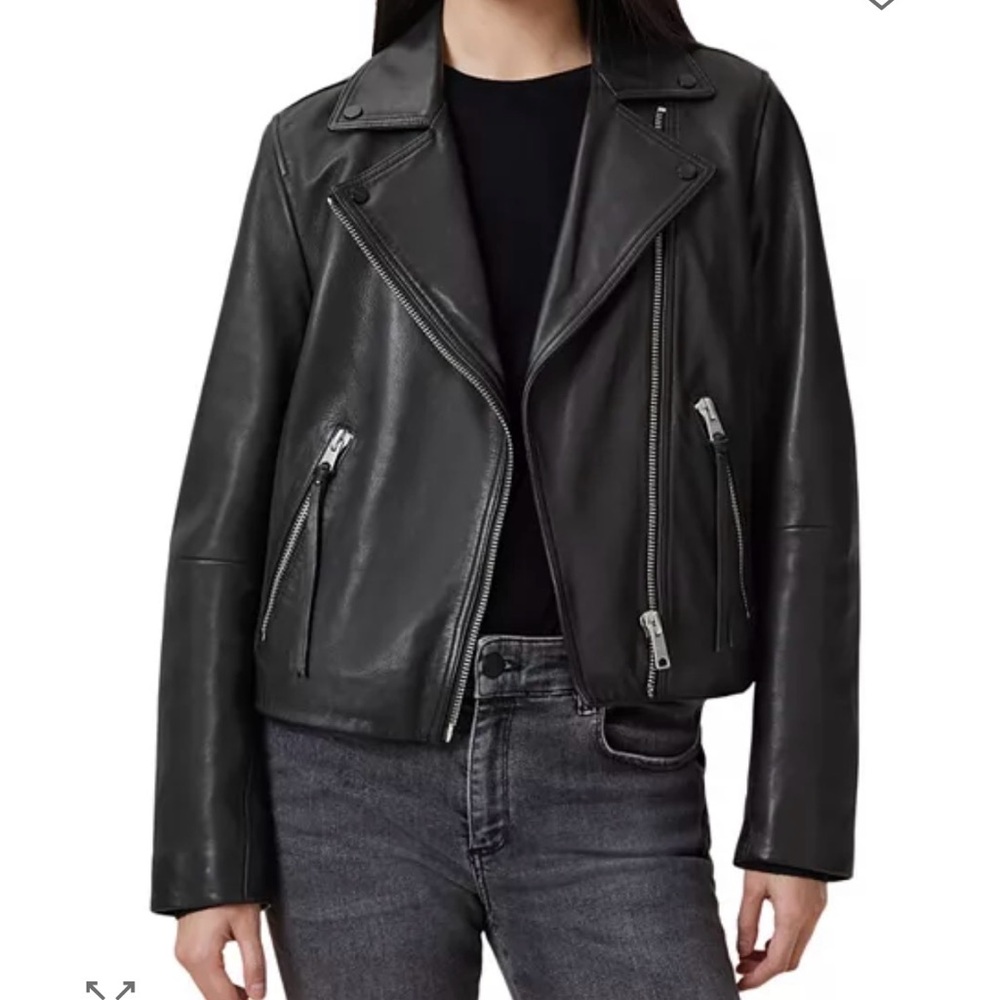 All Saints Dalby Leather Biker Jacket
